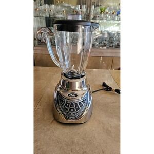 Oster Pro 500 7 Speed Glass Jar Blender Countertop Kitchen Appliance Chrome Base